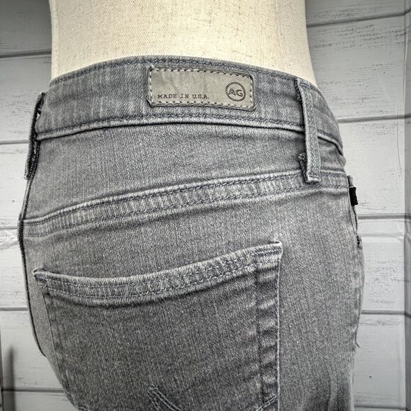 AG Adriano Goldschmied Womens Slim Straight Leg Stevie Ankle Jeans Gray Size 28 - Picture 7 of 12